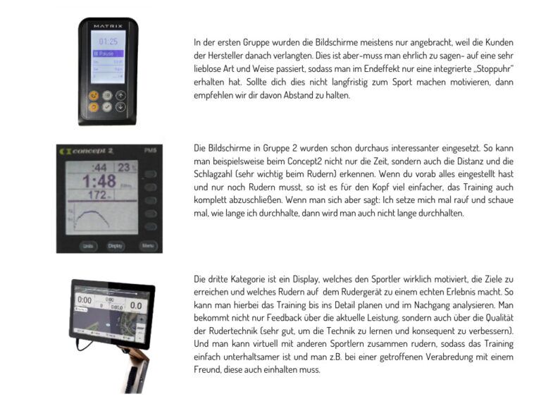 Worauf sollte ich beim Rudergerät achten? 7 free 8